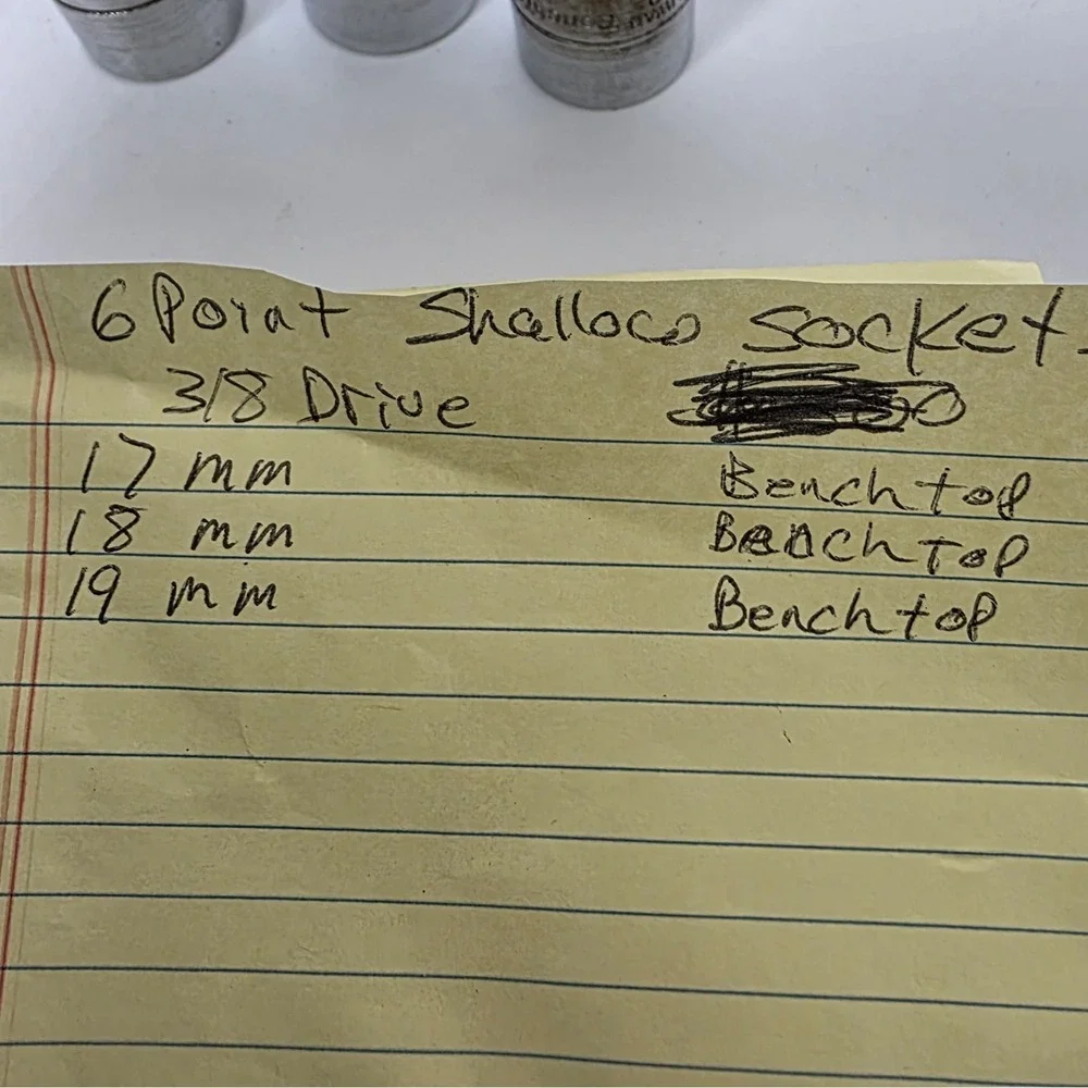 Used 6 Point‎ Shallow Sockets 3/8 Drive *See Pics For List #987
